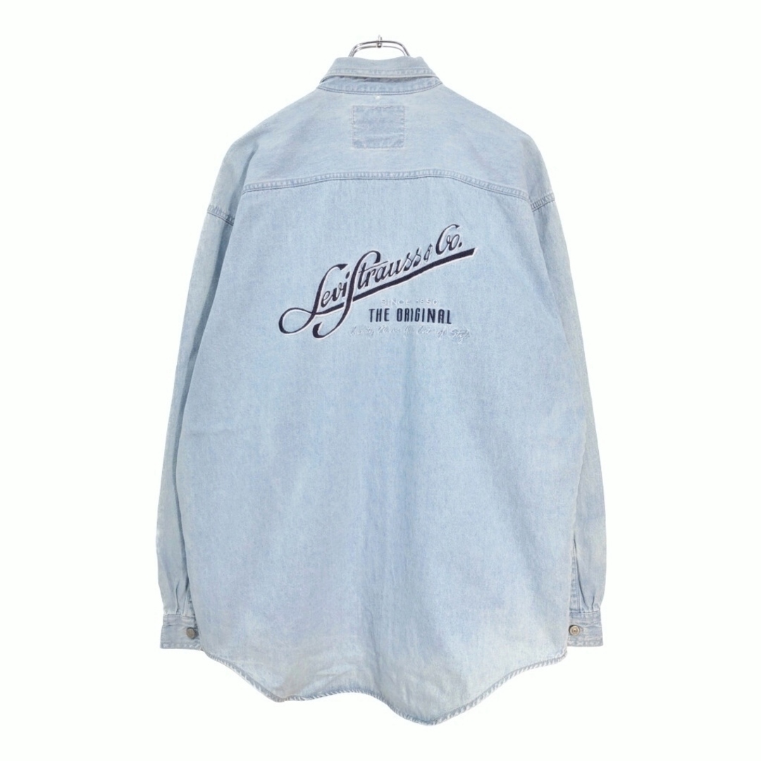 Levi's(リーバイス)のLevi's リーバイス ボタンダウン デニムシャツ ブルー(メンズ M)中古 古着 V5550 メンズのトップス(シャツ)の商品写真