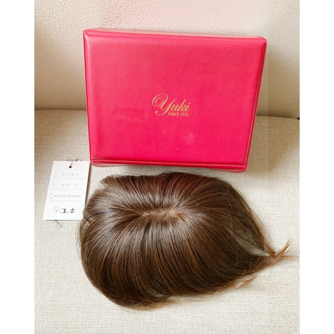 WIG YUKI　ユキ　高級部分ウィッグ　人毛50％　ブラウンMIX レディースのウィッグ/エクステ(その他)の商品写真