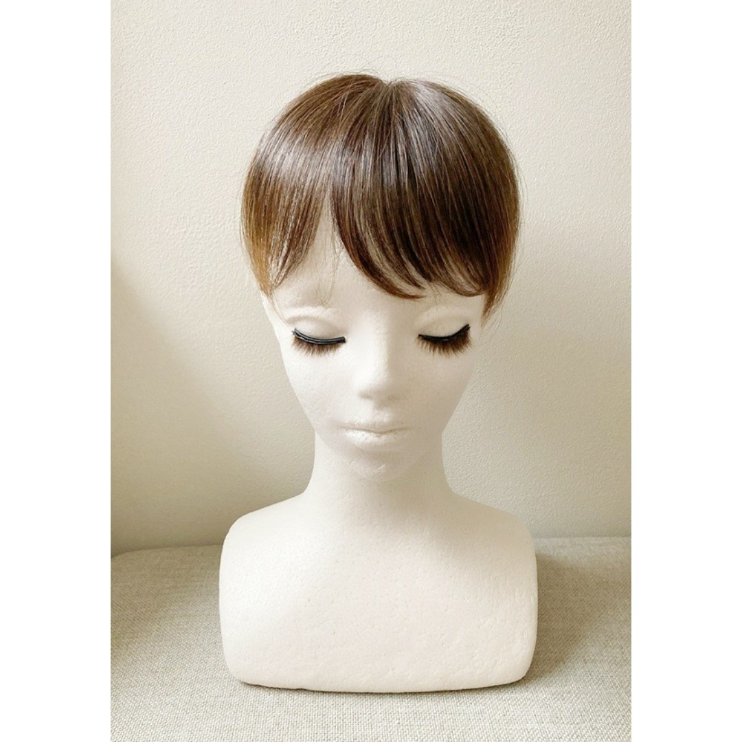 WIG YUKI　ユキ　高級部分ウィッグ　人毛50％　ブラウンMIX レディースのウィッグ/エクステ(その他)の商品写真