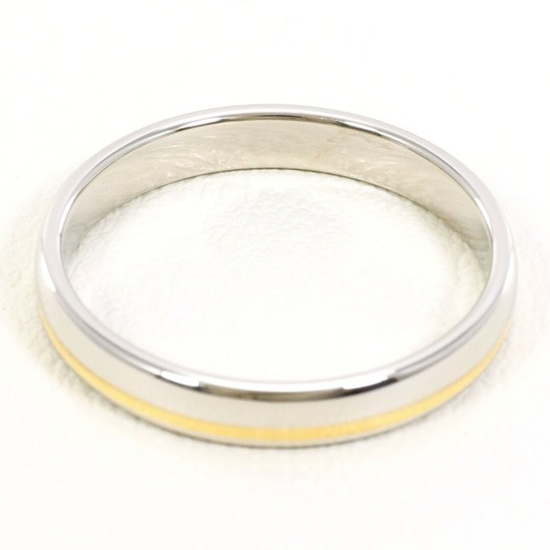 MIKIMOTO(ミキモト)のミキモト PT950 K18YG リング 指輪 14号 総重量約3.6g ジュエリー 中古 送料無料 新品同様 【中古】 ギフトラッピング無料 レディースのアクセサリー(リング(指輪))の商品写真