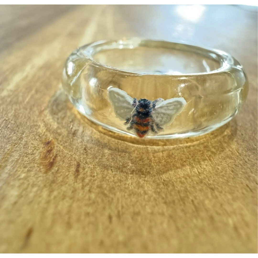 clear ring honey bee #13 レディースのアクセサリー(リング(指輪))の商品写真
