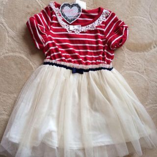 新品 ボーダーワンピ(その他)
