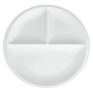 【特価商品】titto 3つ仕切皿(丸) 白 P37001