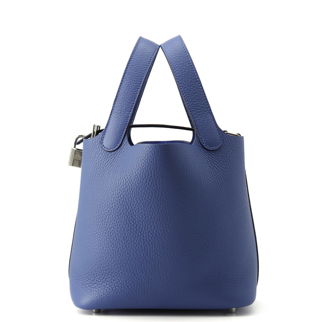 HERMES(エルメス)のエルメス ハンドバッグ ピコタンロックPM ブルータイ/シルバー金具 トリヨンクレマンス K刻印 レディースのバッグ(ハンドバッグ)の商品写真
