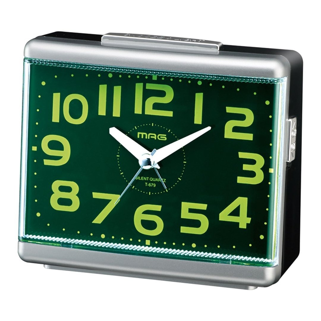 MAG(マグ) 目覚まし時計 置き時計 アナログ 見やすい 静音 連続秒針 電子 インテリア/住まい/日用品のインテリア小物(置時計)の商品写真