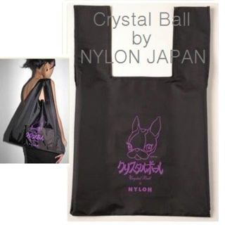 クリスタルボール(Crystal Ball)の新品★クリスタルボール×NYLON JAPAN黒エコバッグ トートバッグ(エコバッグ)