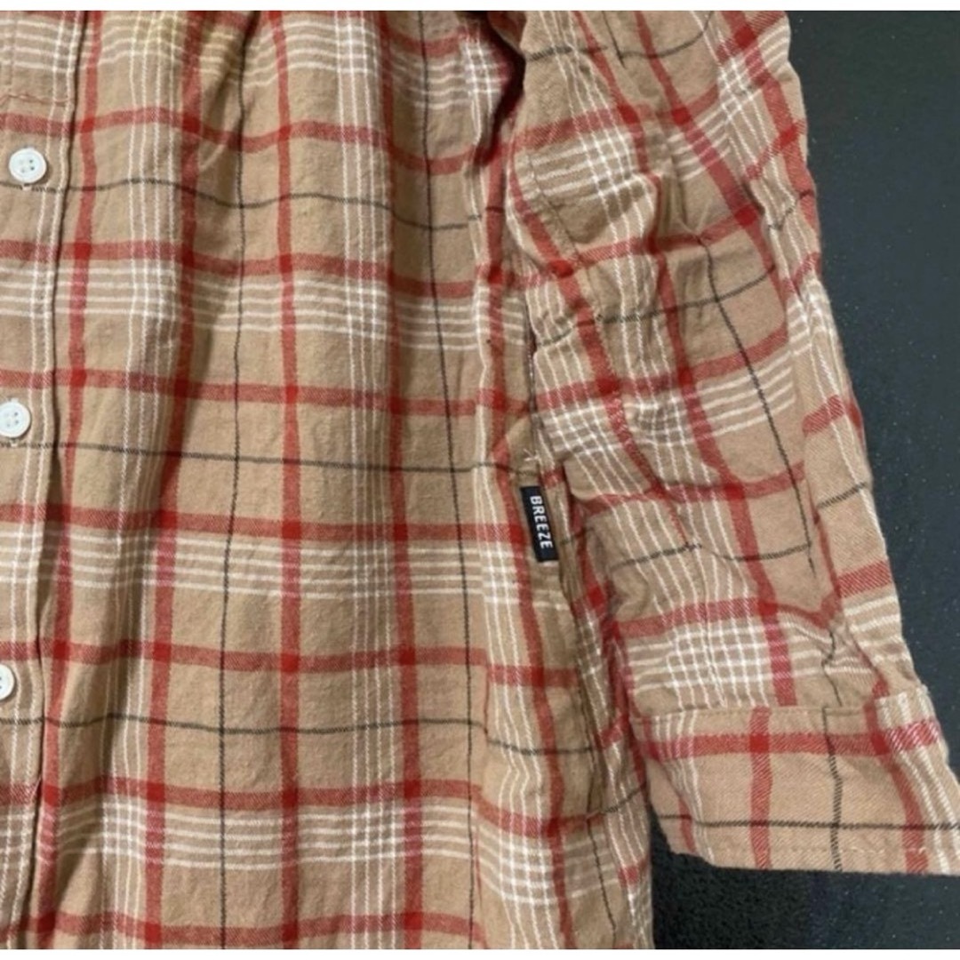 BREEZE(ブリーズ)の未使用 シャツワンピース/130／チェック／BREEZE キッズ/ベビー/マタニティのキッズ服女の子用(90cm~)(ワンピース)の商品写真