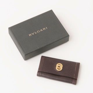 ブルガリ(BVLGARI)のBVLGARI ブルガリ ブラウンレザーキーケース(キーケース)