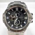 【CASIO】カシオ G-SHOCK G-STEEL 腕時計 電波ソーラー SS×黒文字盤 GST-B100-1AJF/tg1480