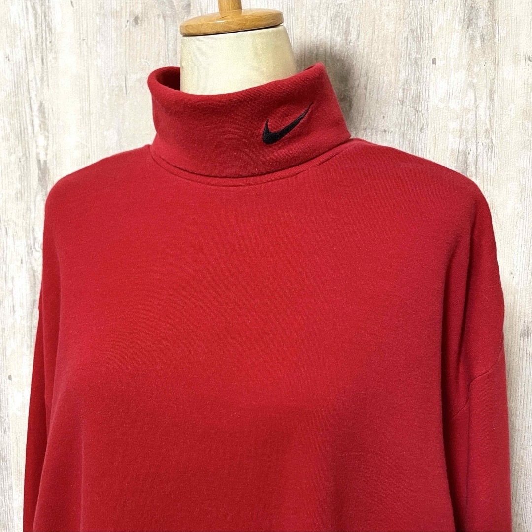 NIKE(ナイキ)の■美品■ナイキゴルフ モックタートルネック長袖カットソー スウッシュ刺繡 XXL スポーツ/アウトドアのゴルフ(ウエア)の商品写真