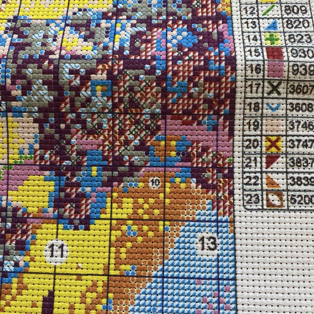 11CTクロスステッチキット猫と桜の刺繍キット36×46cm ハンドメイドの素材/材料(生地/糸)の商品写真