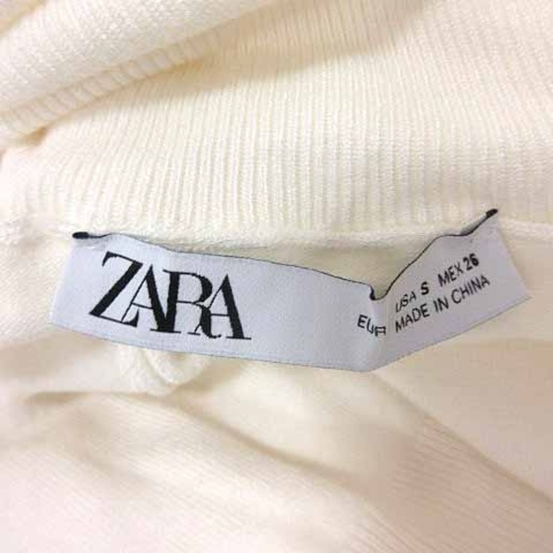 ZARA(ザラ)のZARA ニット カットソー タートルネック 五分袖 S 白 ホワイト /YK レディースのトップス(ニット/セーター)の商品写真