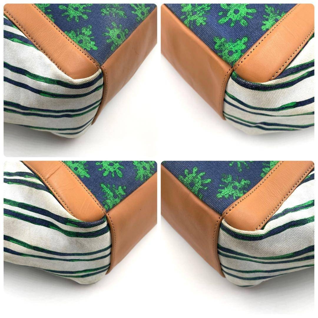 Tory Burch(トリーバーチ)の希少 トリーバーチ 266 トートバッグ 肩掛け キャンバス レザー チェーン レディースのバッグ(トートバッグ)の商品写真