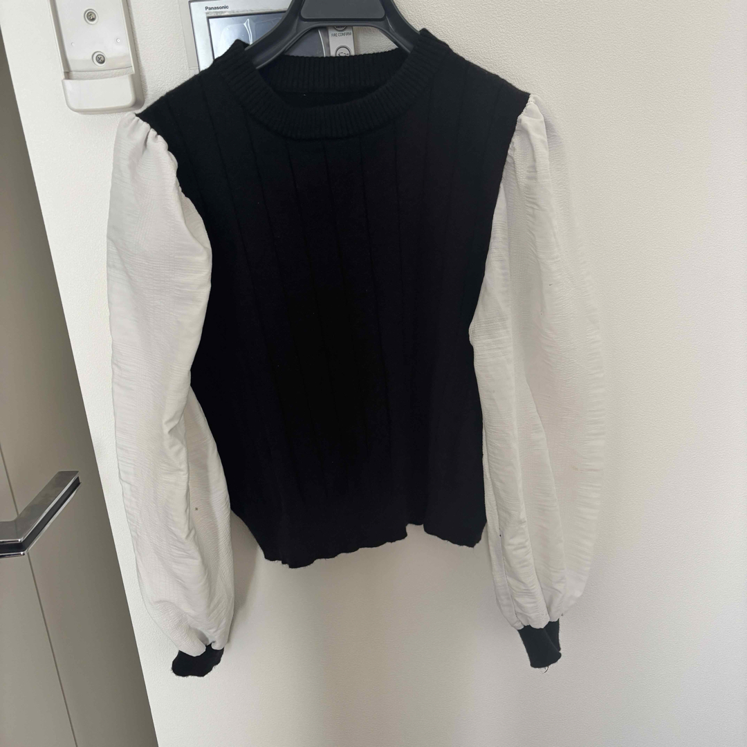 バルーンスリーブのカジュアルトップス レディースのトップス(シャツ/ブラウス(半袖/袖なし))の商品写真