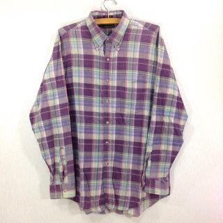 usa製 cleve チェックシャツ 長袖 大きめ L 〜XL(シャツ)