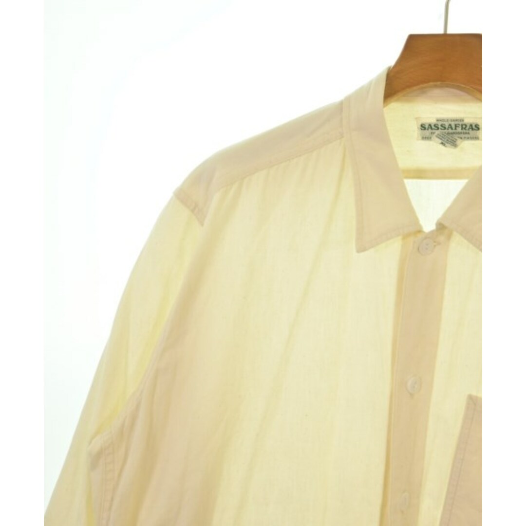 SASSAFRAS(ササフラス)のSASSAFRAS ササフラス カジュアルシャツ M 白 【古着】【中古】【送料無料】 メンズのトップス(シャツ)の商品写真