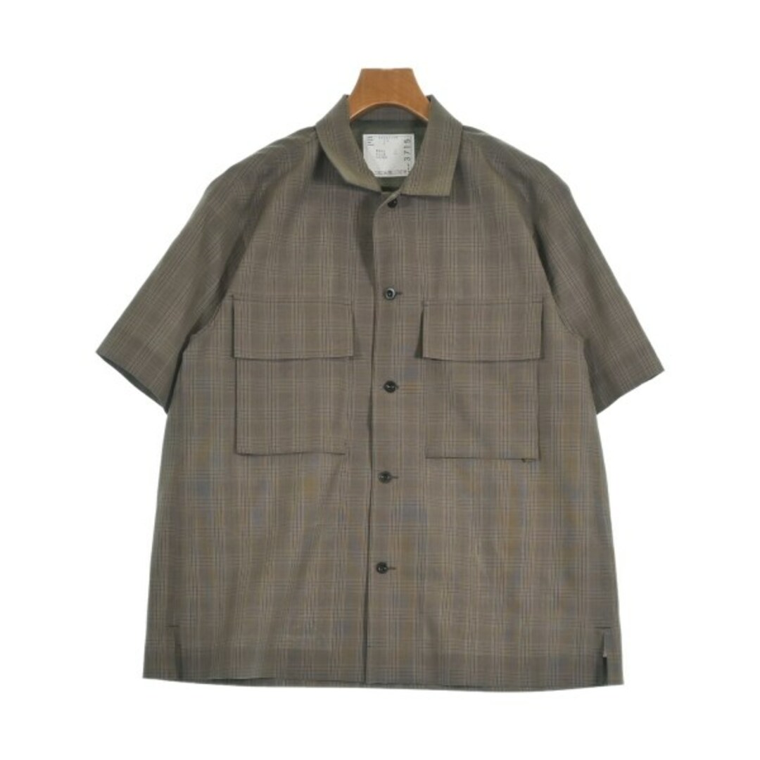 sacai(サカイ)のsacai サカイ カジュアルシャツ M 茶 【古着】【中古】【送料無料】 メンズのトップス(シャツ)の商品写真