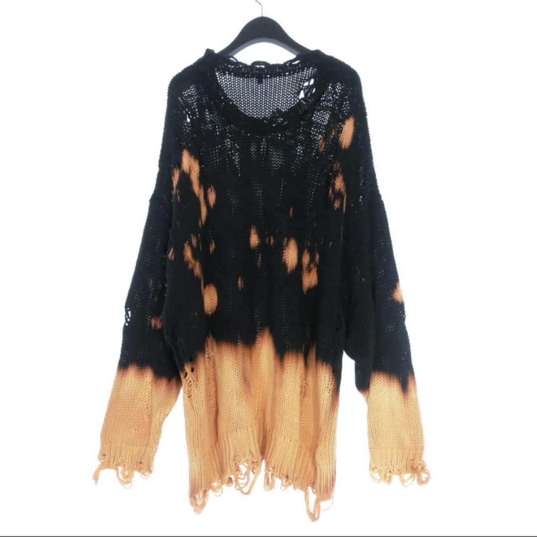 R13(アールサーティーン)のアールサーティーン R13 BLEACHED ダメージ加工 オーバーサイズニット メンズのトップス(ニット/セーター)の商品写真