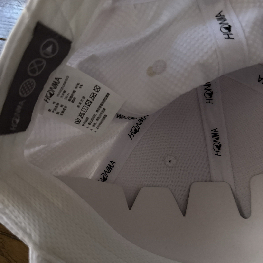 本間ゴルフ(ホンマゴルフ)のHONMA 白　キャップ　５８センチ メンズの帽子(キャップ)の商品写真