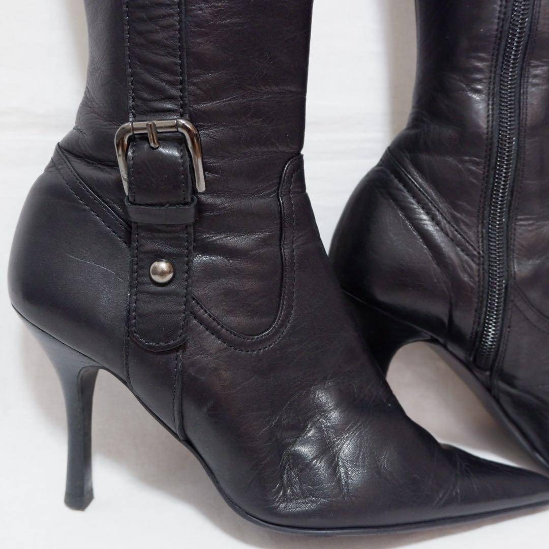 DIANA(ダイアナ)のDIANA ダイアナ ピンヒール ロングブーツ 24㎝ ポインテッドトゥ 日本製 レディースの靴/シューズ(ブーツ)の商品写真