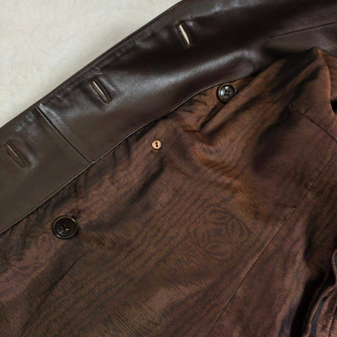LOEWE(ロエベ)の【美品】LOEWE ロエベ レザージャケット ブラウン レディースのジャケット/アウター(その他)の商品写真