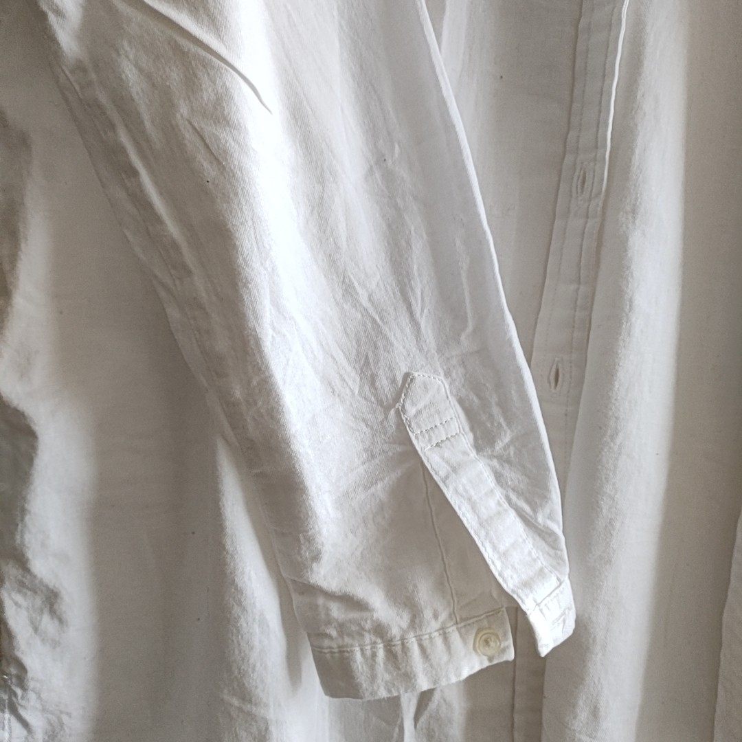 earth music & ecology(アースミュージックアンドエコロジー)のearth music ecology 七分袖 白シャツ レディースのトップス(シャツ/ブラウス(長袖/七分))の商品写真