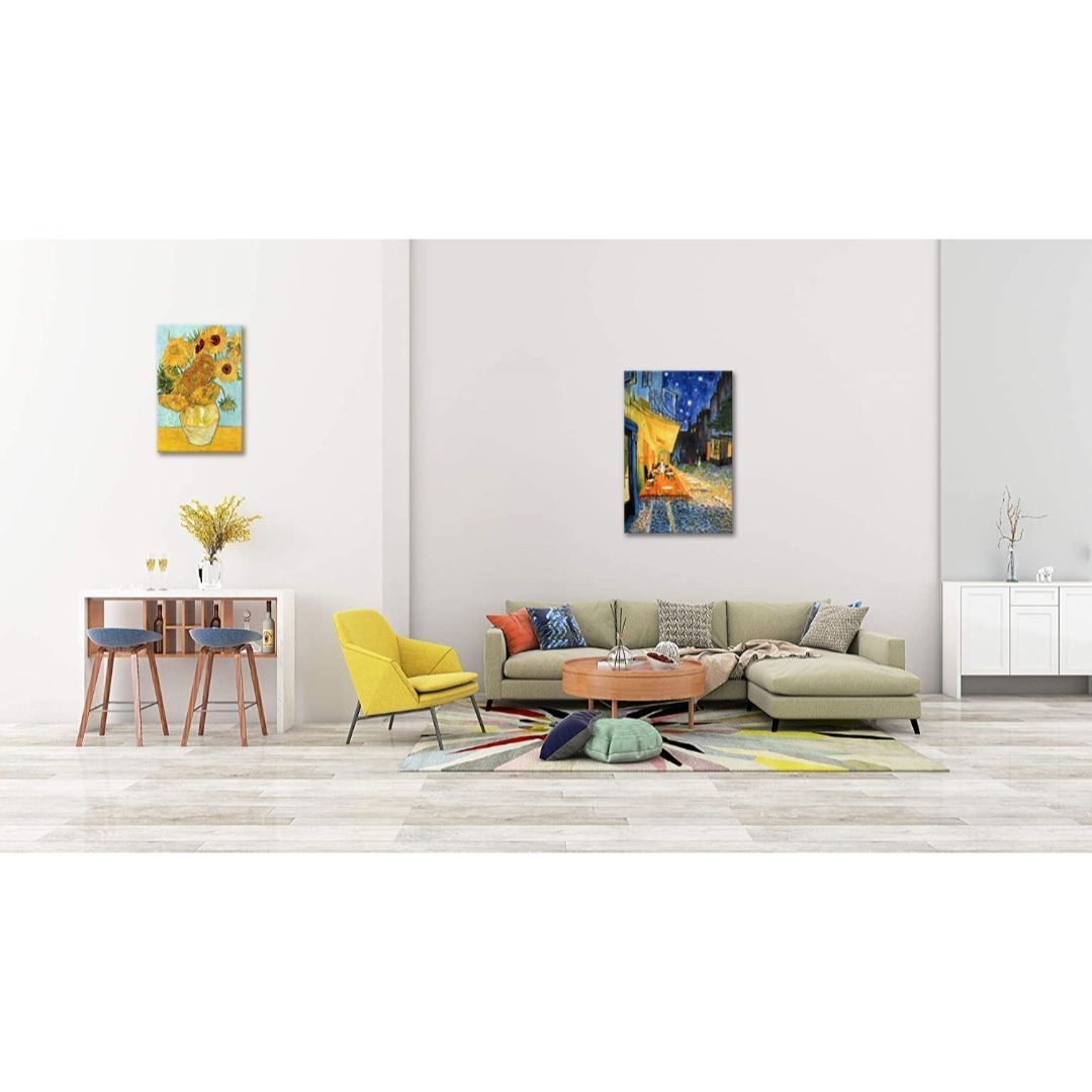 【サイズ:30x40cmx2Pcs_色:ゴッホ油絵01】2枚 アート ポスター  その他のその他(その他)の商品写真