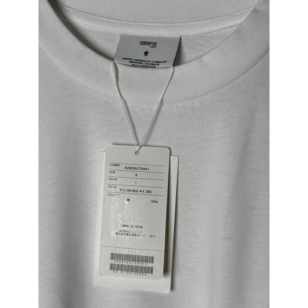 CONVERSE TOKYO(コンバーストウキョウ)の【定価1.4万】CONVERSETOKYO レイヤード 長袖 Tシャツ ホワイト メンズのトップス(Tシャツ/カットソー(七分/長袖))の商品写真