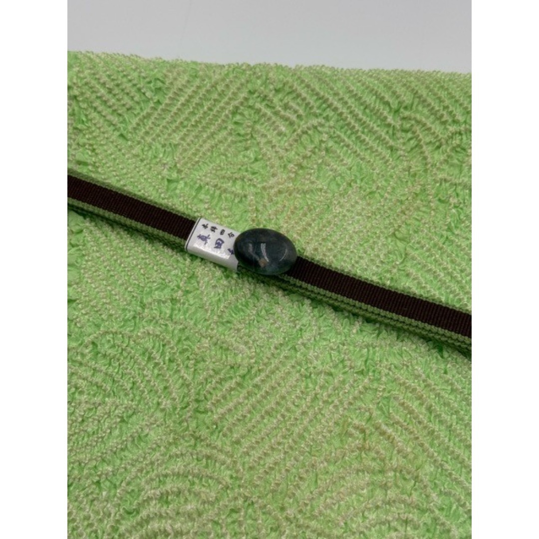 【スーパーSALL】0118中抜き絞り帯揚げ＆天然石帯留め ・真田紐　3点セット レディースの水着/浴衣(和装小物)の商品写真