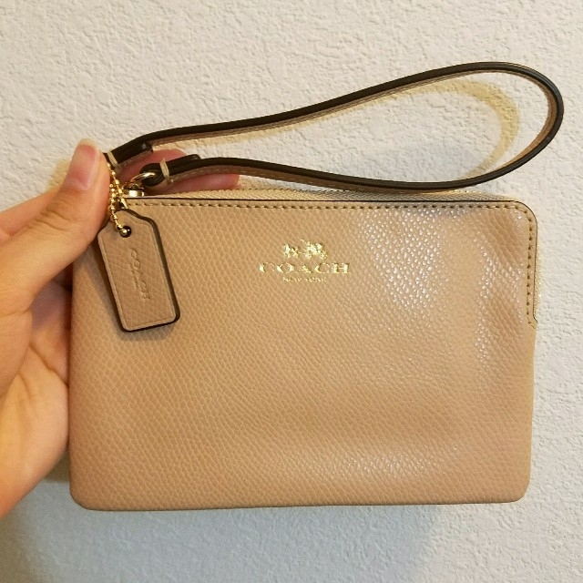 COACH(コーチ)の新品送料込/COACH/F53249/ポーチ/ベージュ レディースのファッション小物(ポーチ)の商品写真