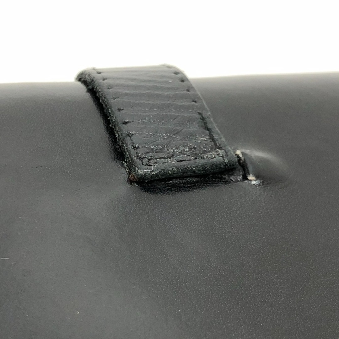 HERMES(エルメス)のエルメス HERMES ベアンコンパクト 財布 ミニウォレット シルバー金具 2つ折り財布 ボックスカーフ ブラック レディースのファッション小物(財布)の商品写真