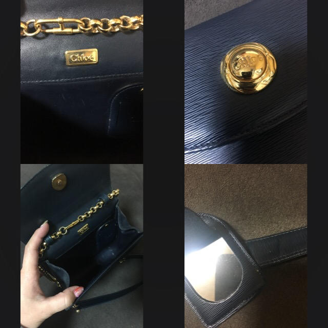 Chloe(クロエ)のchloe オールド クロエ ショルダー ネイビー ヴィンテージ レディースのバッグ(ショルダーバッグ)の商品写真