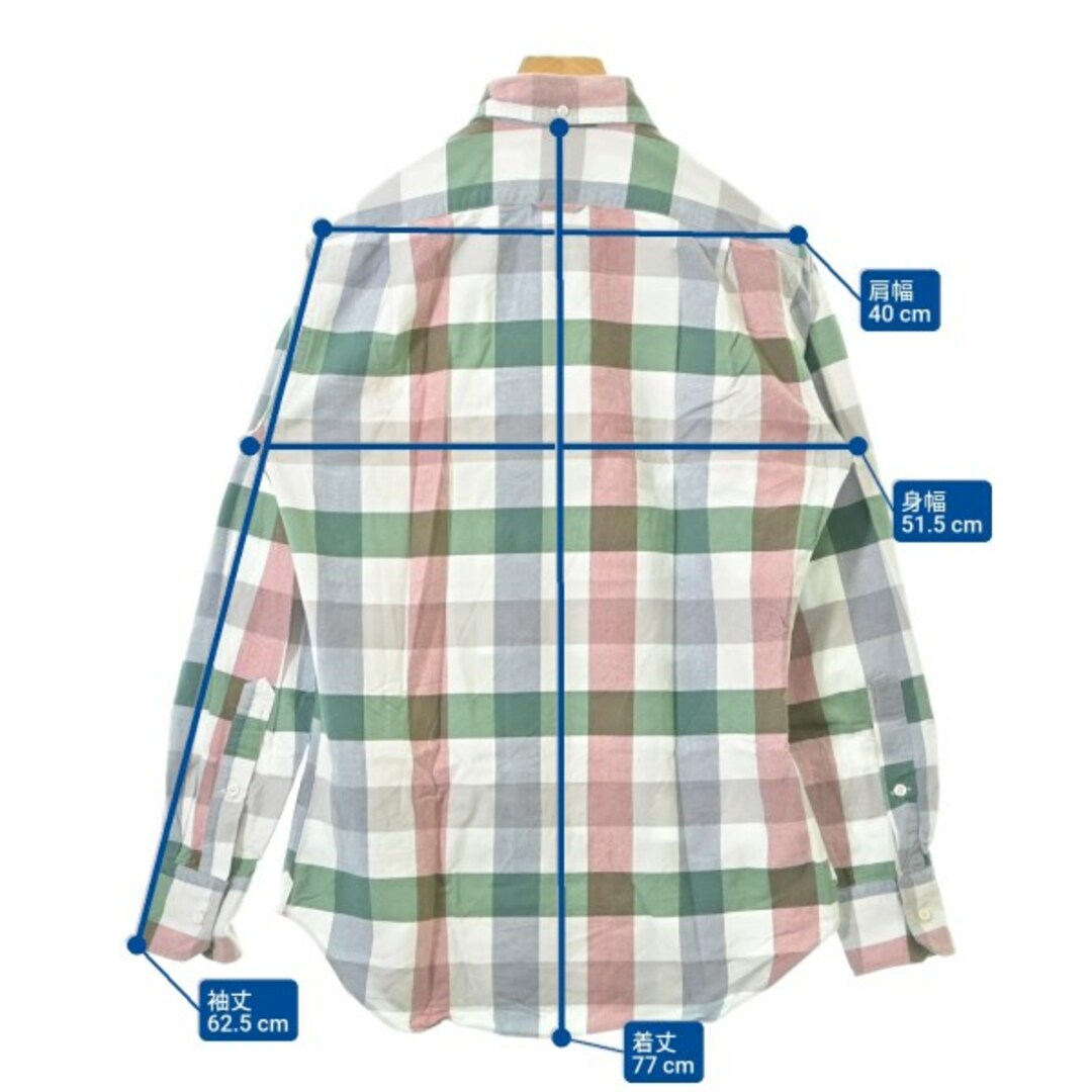 THOM BROWNE(トムブラウン)のTHOM BROWNE トムブラウン カジュアルシャツ M 白 【古着】【中古】【送料無料】 メンズのトップス(シャツ)の商品写真