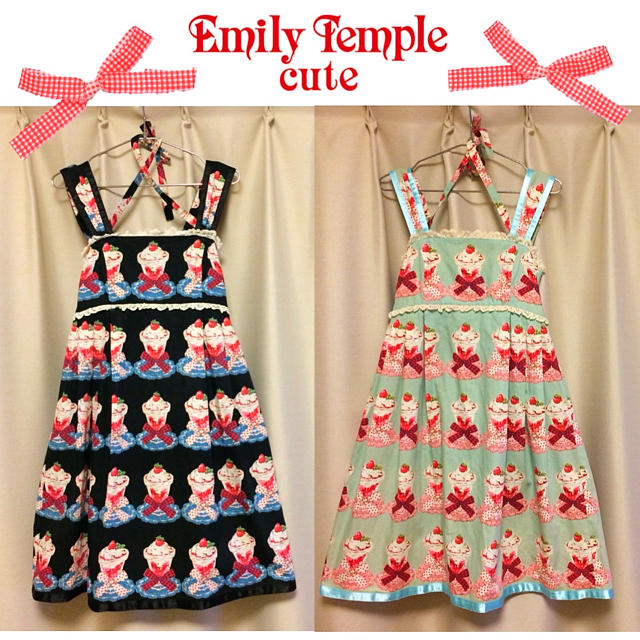 Emily Temple cute(エミリーテンプルキュート)の【EmilyTempleCute】パフェ柄NOP 2着セット+.＊ レディースのワンピース(ひざ丈ワンピース)の商品写真