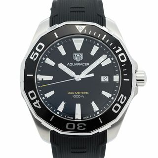 タグホイヤー(TAG Heuer)の【5wwm0212】タグホイヤー アクアレーサー WAY101A 黒文字盤【中古】腕時計 メンズ(腕時計(アナログ))