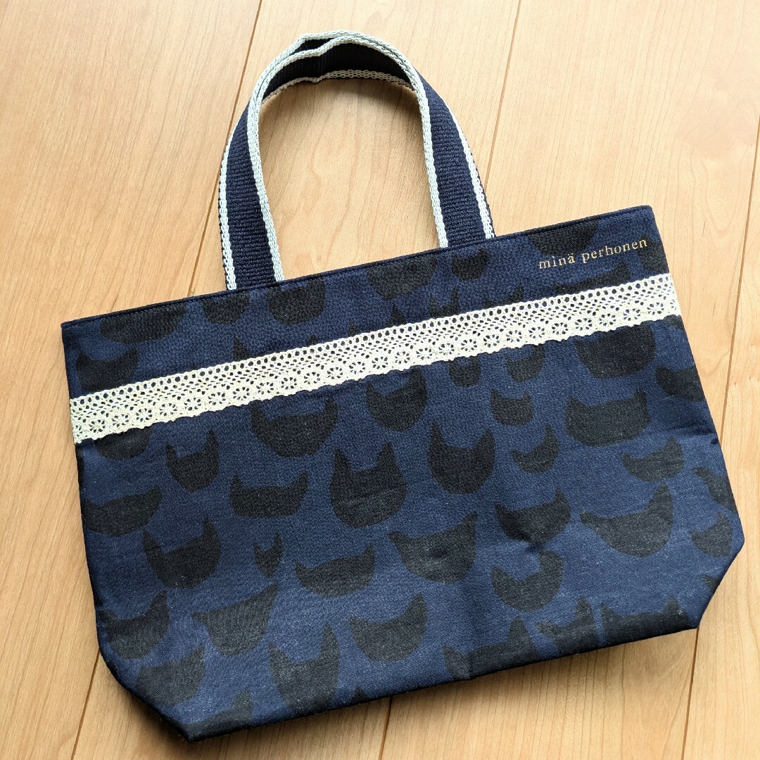 mina perhonen(ミナペルホネン)の⚮̈ハンドメイド⚮̈ ミナペルホネン ミニトートバッグ ハンドメイドのファッション小物(バッグ)の商品写真