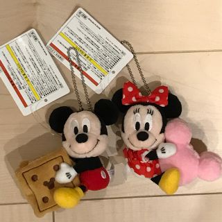 ディズニー(Disney)のミッキーミニー★マカロン★ぬいぐるみ★キーホルダー★新品(キーホルダー)