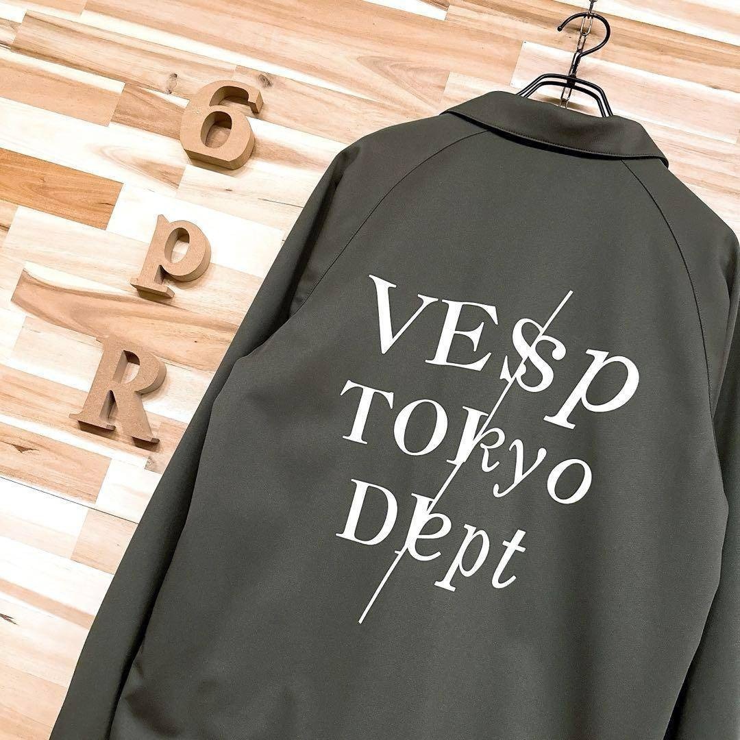 美品/廃番【ベスプ】スノボ ウェア デプト コーチジャケット S カーキ×白 スポーツ/アウトドアのスノーボード(ウエア/装備)の商品写真