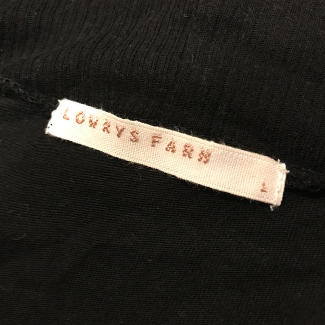 LOWRYS FARM(ローリーズファーム)の値下げ！！七分袖★ローリーズファーム★着画あり★薄手カーディガン★ブラック★L レディースのトップス(カーディガン)の商品写真