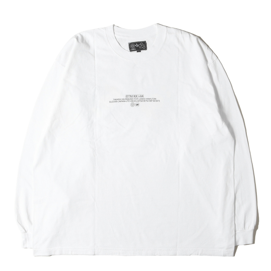 【美品】Kaikai Kiki カイカイキキ Tシャツ ホワイト 白 サイズ:XXL | 村上隆 Lewis Hamilton フラワー ロングスリーブ Tシャツ | トップス カットソー 長袖 | コラボ【メンズ】【中古】 メンズのトップス(Tシャツ/カットソー(七分/長袖))の商品写真