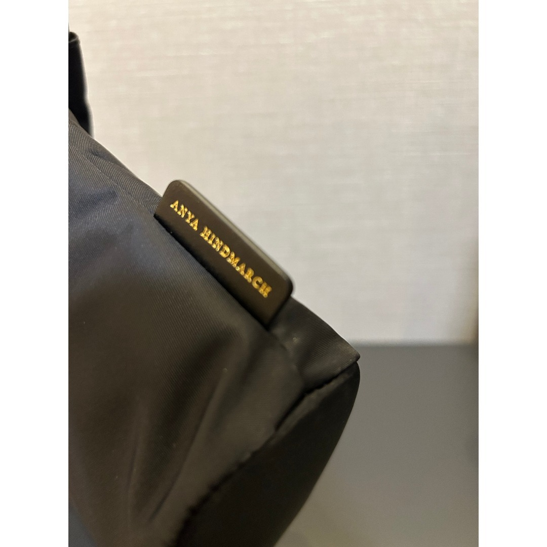 ANYA HINDMARCH(アニヤハインドマーチ)の最安 極美品 ANYA HINDMARCH アイズ ドローストリング・ポーチ レディースのファッション小物(ポーチ)の商品写真