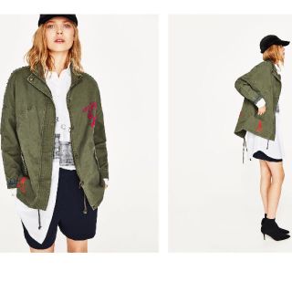 ザラ(ZARA)のZARA BASIC スタンドカラーパーカー M(その他)