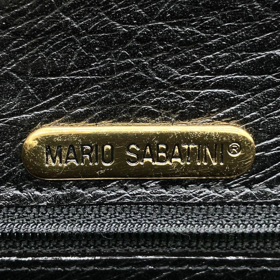 【オーストリッチ本革】MARIO SABATINI ハンドバッグ ブラック メンズのバッグ(その他)の商品写真