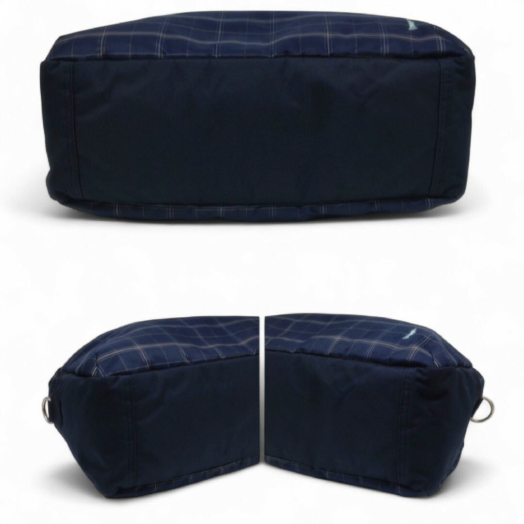 EASTBOY(イーストボーイ)の良品 イーストボーイ ボストン スクールバッグ ネイビー チェック レディースのバッグ(ボストンバッグ)の商品写真