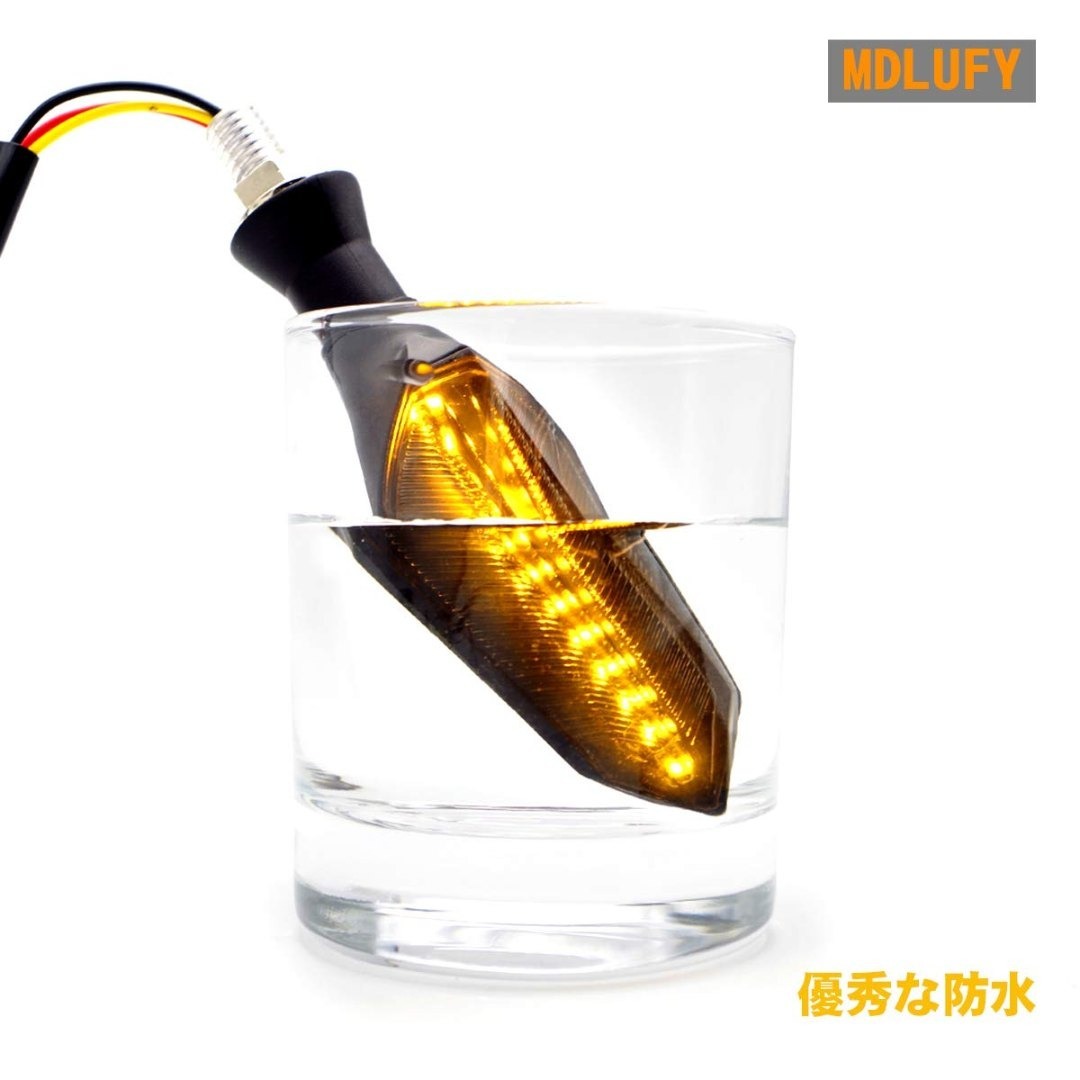 【特価セール】バイク 流れるウインカー シーケンシャル 12SMD led 12 その他のその他(その他)の商品写真
