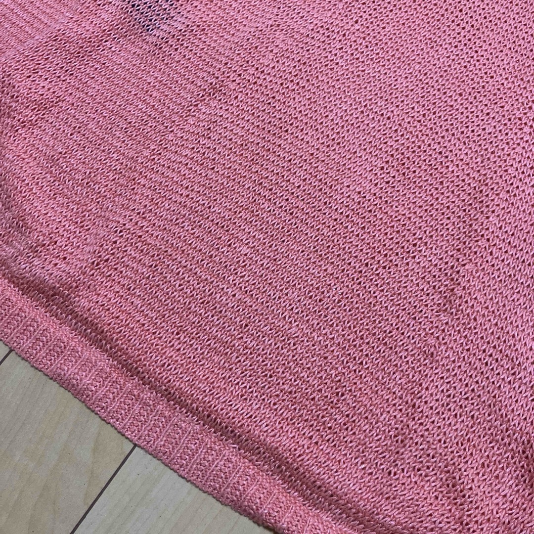 POLO RALPH LAUREN(ポロラルフローレン)のPOLO RALPH LAUREN ニット セーター 麻100% ピンク XS レディースのトップス(ニット/セーター)の商品写真