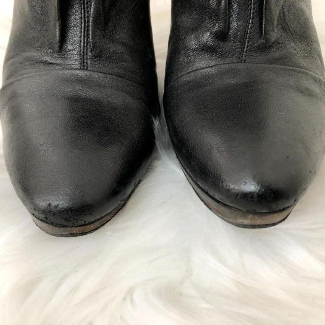 BUTTERO(ブッテロ)のBUTTERO ブッテロ ショートブーツ 38 レザー ブラック レディースの靴/シューズ(ブーツ)の商品写真