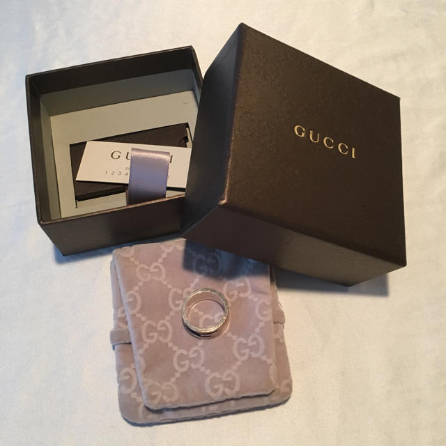 Gucci(グッチ)のGリング 13号 箱付き レディースのアクセサリー(リング(指輪))の商品写真