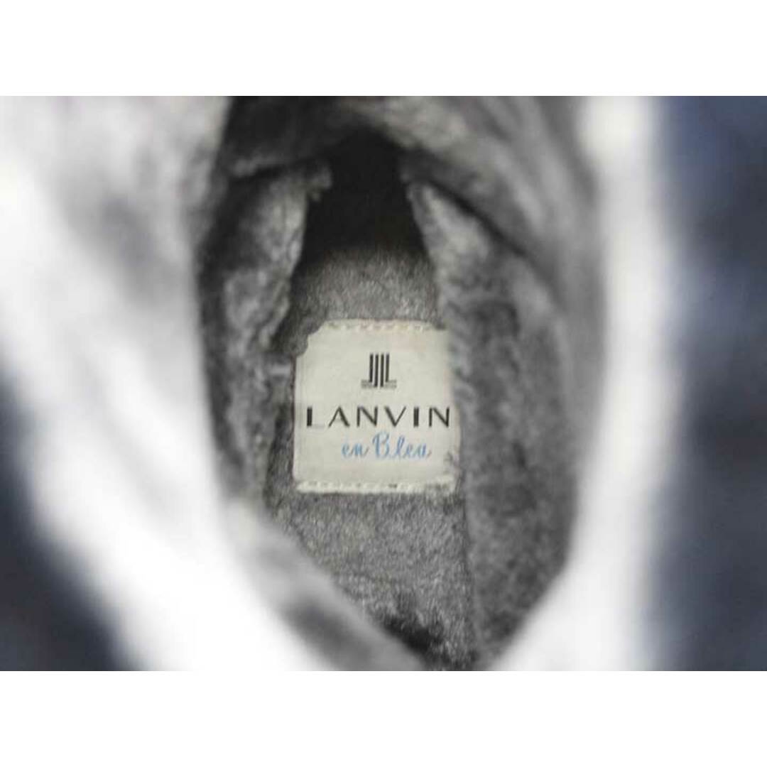 LANVIN en Bleu(ランバンオンブルー)のランバンオンブルー スウェードファーブーツ 23 1/2 レディース ネイビー【中古】【新入荷】 □ レディースの靴/シューズ(ブーツ)の商品写真