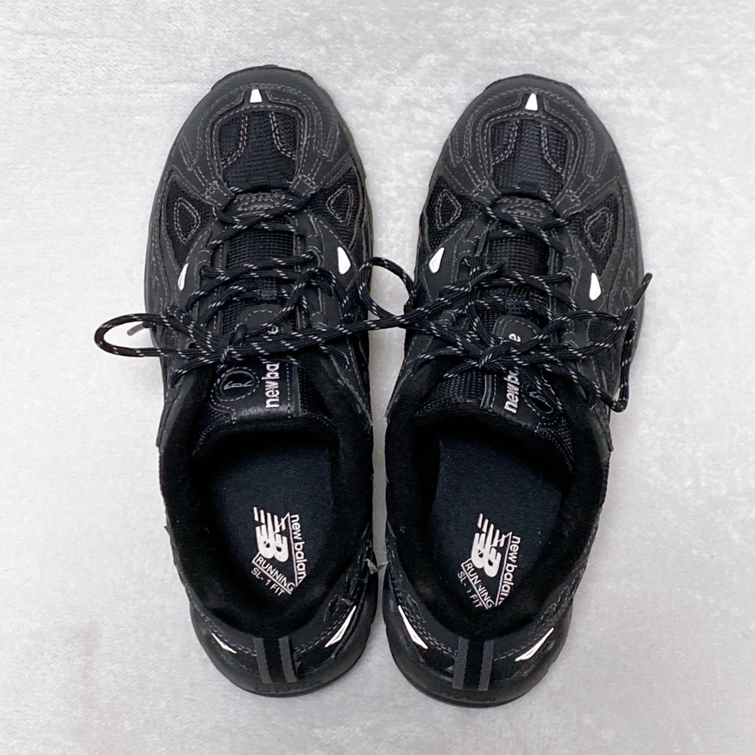 New Balance(ニューバランス)の希少 美品 ニューバランス ML703 オールブラック 26.5cm 黒 廃盤品 メンズの靴/シューズ(スニーカー)の商品写真